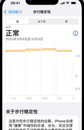 新抚iPhone手机维修如何在iPhone开启'步行稳定性通知'
