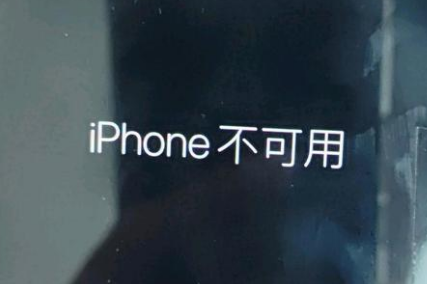 新抚苹果服务网点分享锁屏界面显示“iPhone 不可用”如何解决 