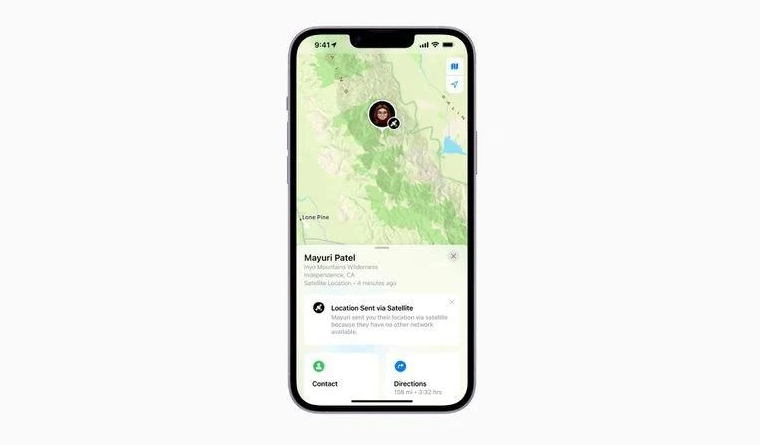 新抚苹果14维修分享iPhone14系列中 FindMy功能通过卫星分享位置方法教程 